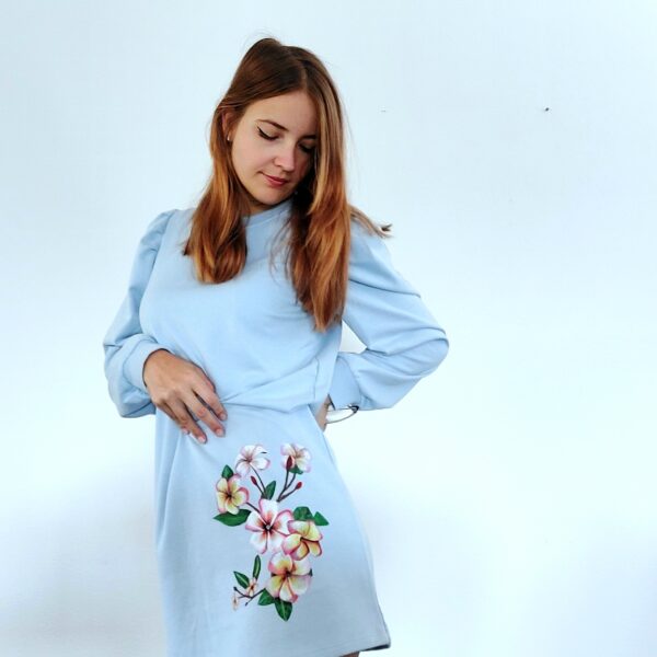 Kleid Papagei handbemalt Einzelstück - Image 6