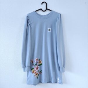 Kleid Papagei handbemalt Einzelstück