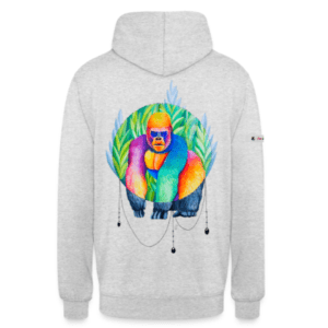 Kapuzenpullover Gorilla grau