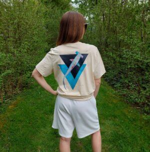 Unisex-Bio-Baumwoll-T-Shirt Hai beige