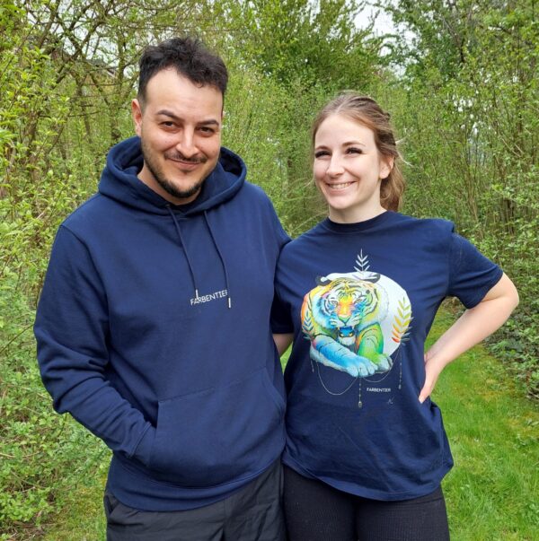 Unisex-Bio-Baumwoll-T-Shirt Tiger - Image 3