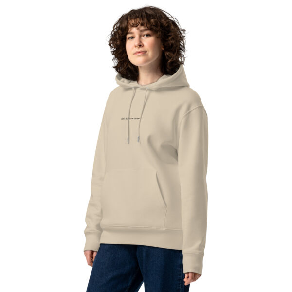 Umweltfreundlicher Unisex-Kapuzenpullover Eisbär beige - Image 8
