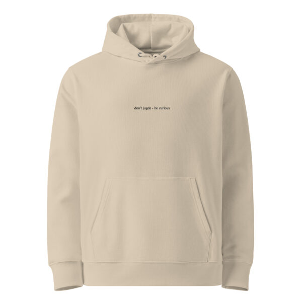 Umweltfreundlicher Unisex-Kapuzenpullover Hai beige - Image 6
