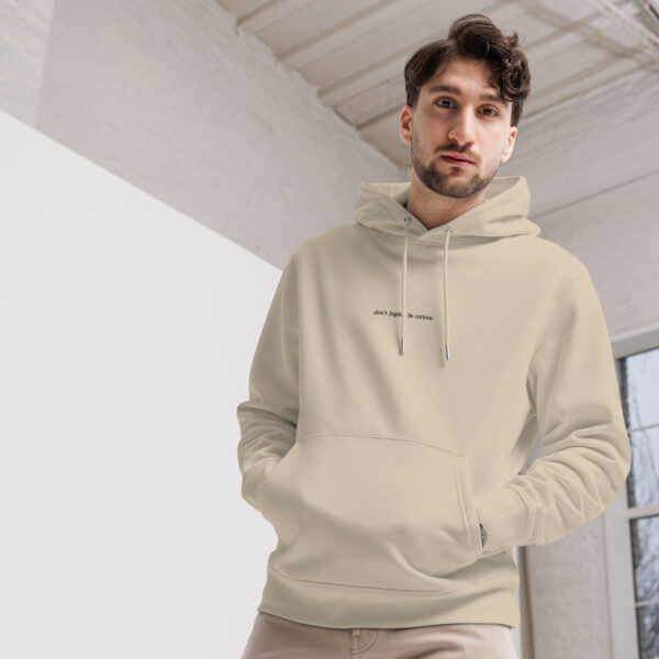 Umweltfreundlicher Unisex-Kapuzenpullover Hai beige - Image 7