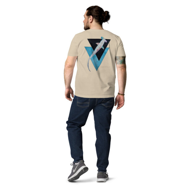 Unisex-Bio-Baumwoll-T-Shirt Hai beige - Image 9