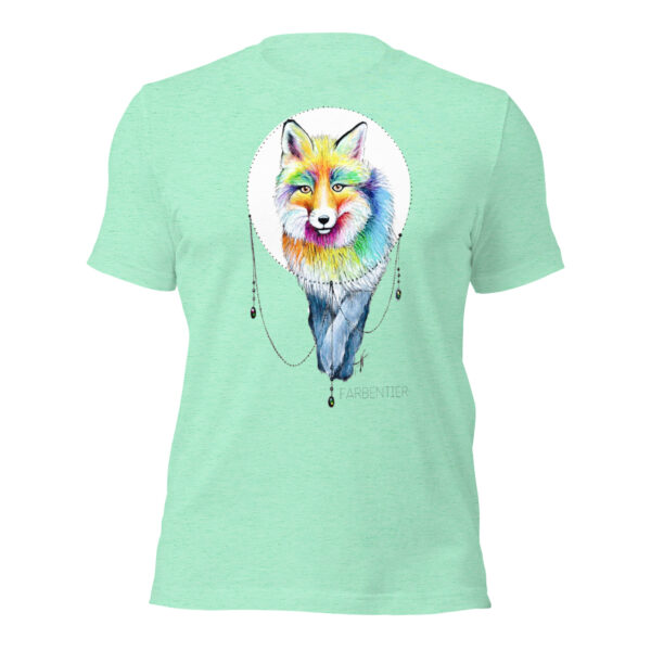 Unisex-T-Shirt Fuchs türkis