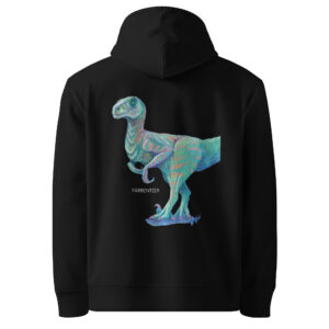 Umweltfreundlicher Unisex-Kapuzenpullover Dino