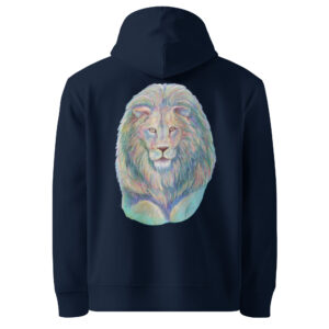 Umweltfreundlicher Unisex-Kapuzenpullover Löwe