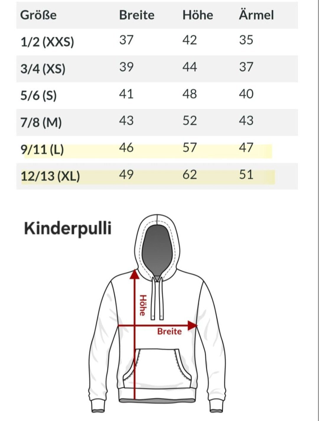 Kapuzenpullover für Kinder diverse Motive